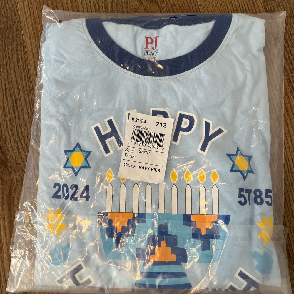 NWT PJ Place Hanukkah Pajamas Adult XS